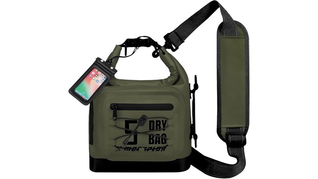 army green 5l waterproof roll top