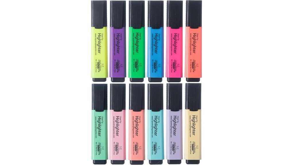 assorted chisel tip highlighter pack