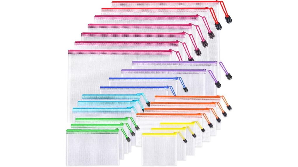 assorted umetdo mesh zipper pouches