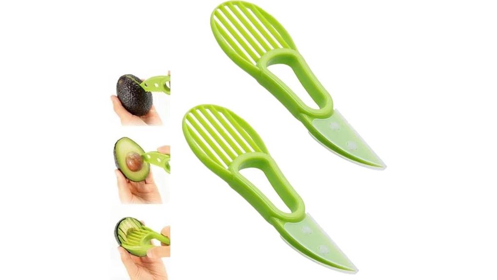 avocado slicer and knife