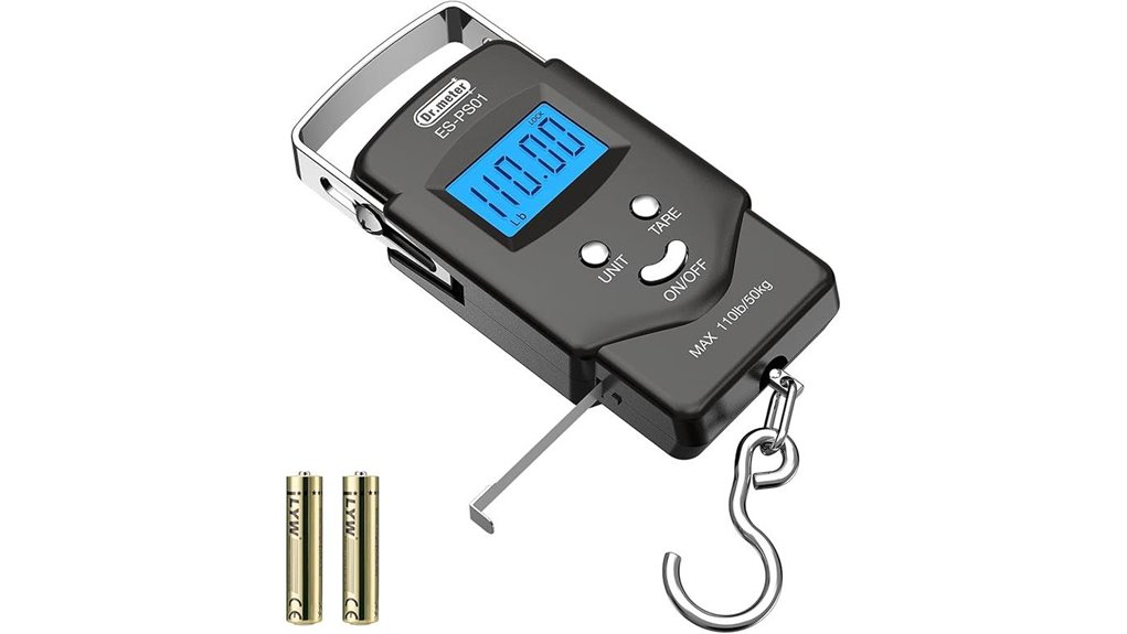 backlit 110lb fish scale luggage