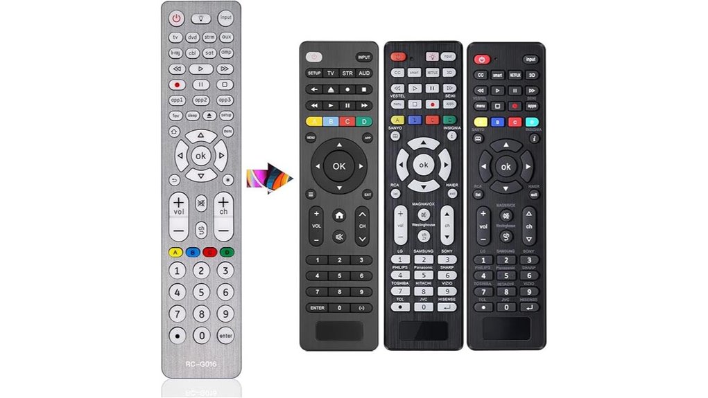 backlit 8 in 1 universal remote