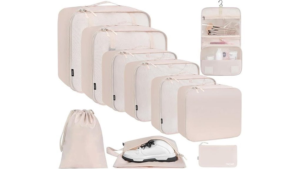 bagail travel luggage packing cubes