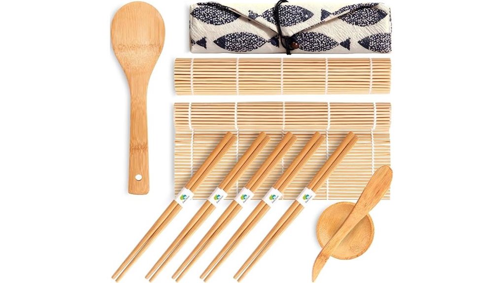 bamboo sushi rolling kit