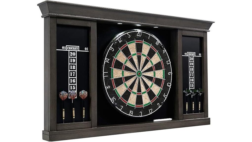 barrington pre assembled dartboard cabinet