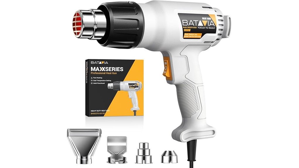 batavia 1800w dual temperature heatgun