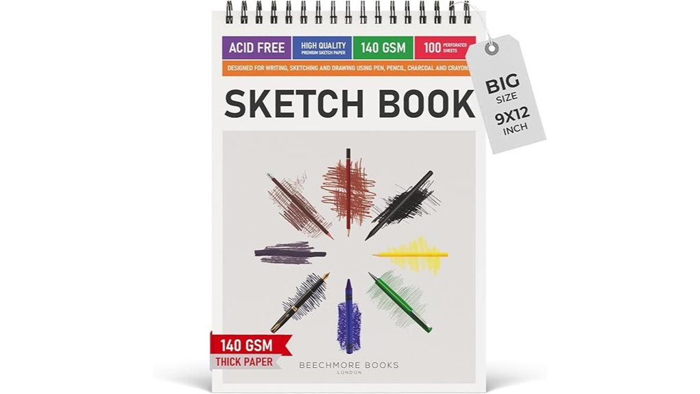 beechmore 9x12 spiral sketchbook