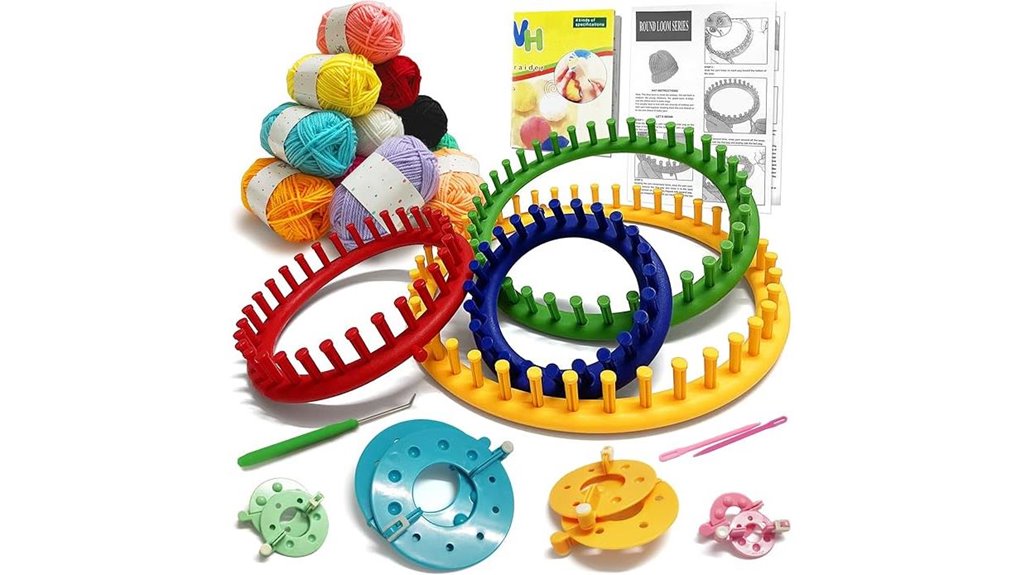 beginner 23 piece round knitting loom