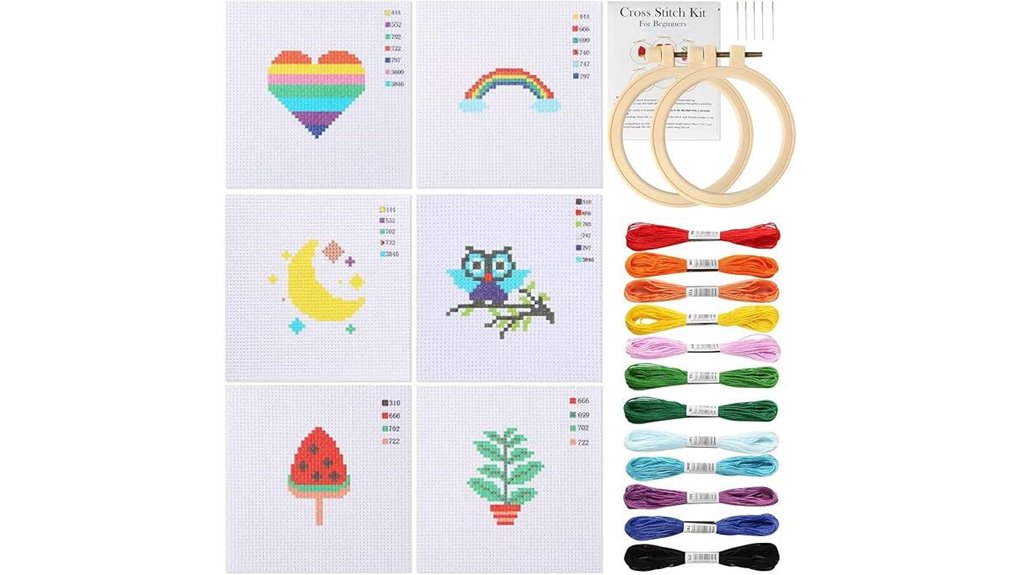 beginner kids cross stitch kit