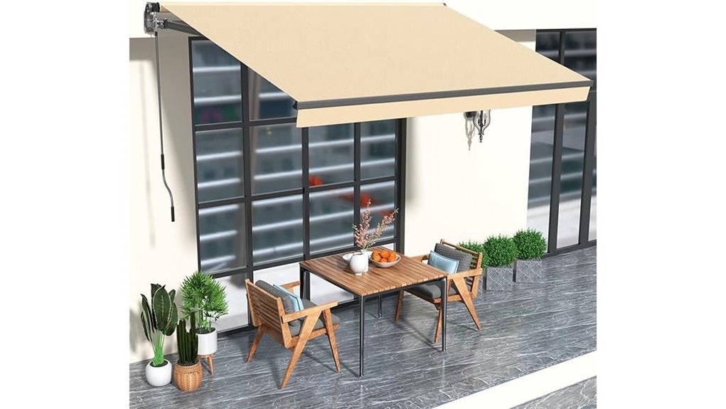 beige 8 2x6 5 retractable awning