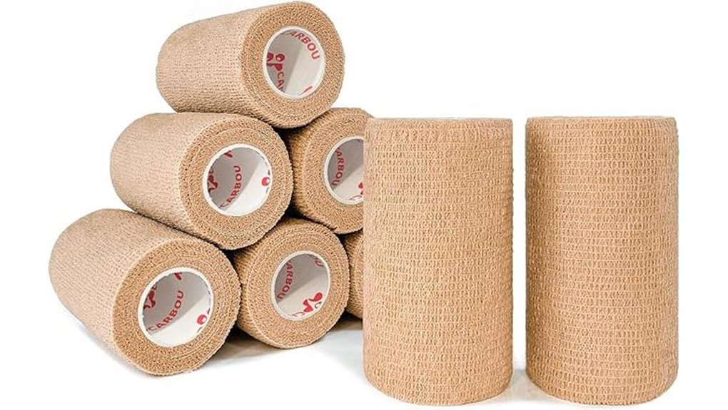 beige self adhesive cohesive bandage pack