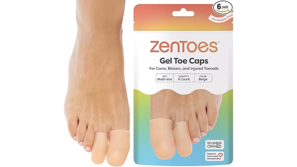 beige zentoes silicone toe caps
