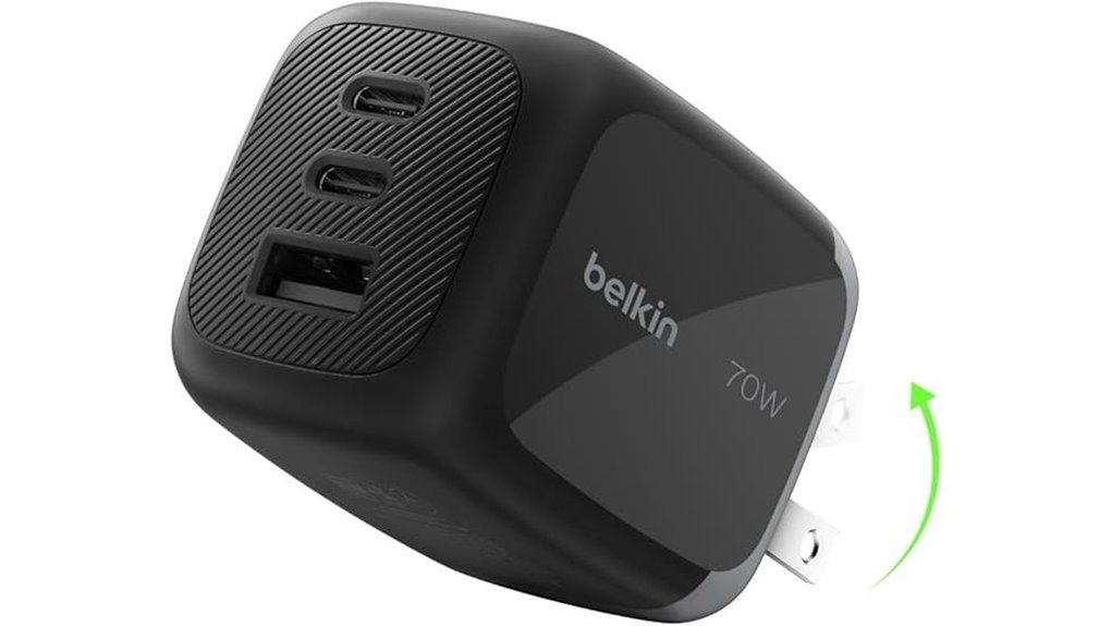 belkin 70w 3 port gan