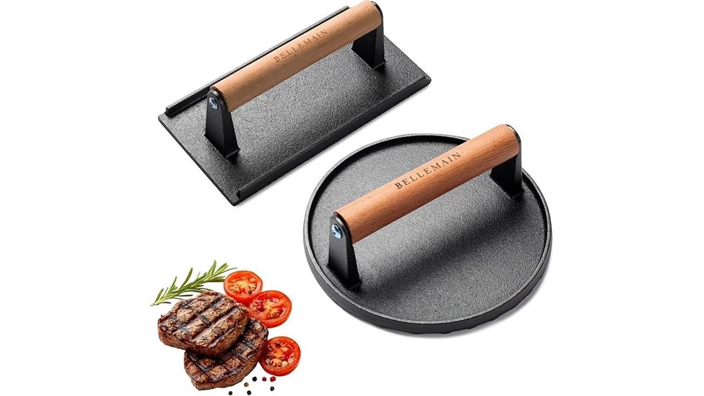 bellemain cast iron grill press