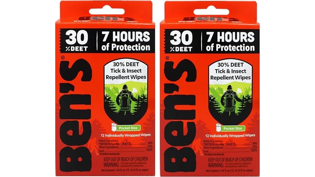 ben s 30 deet repellent wipes