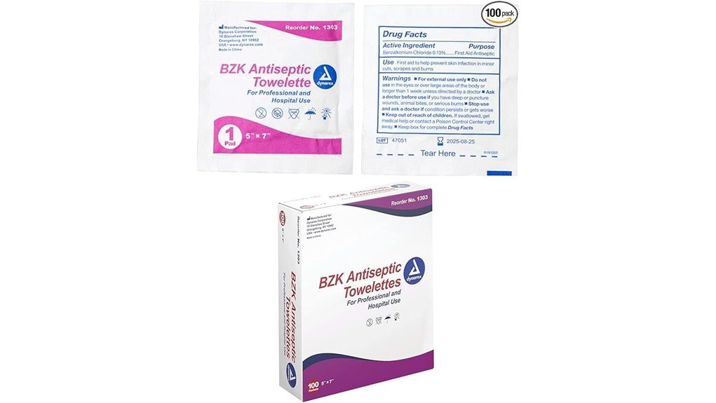 benzalkonium chloride antiseptic wipes