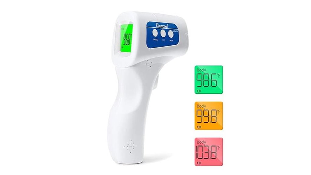 berrcom infrared non contact forehead thermometer
