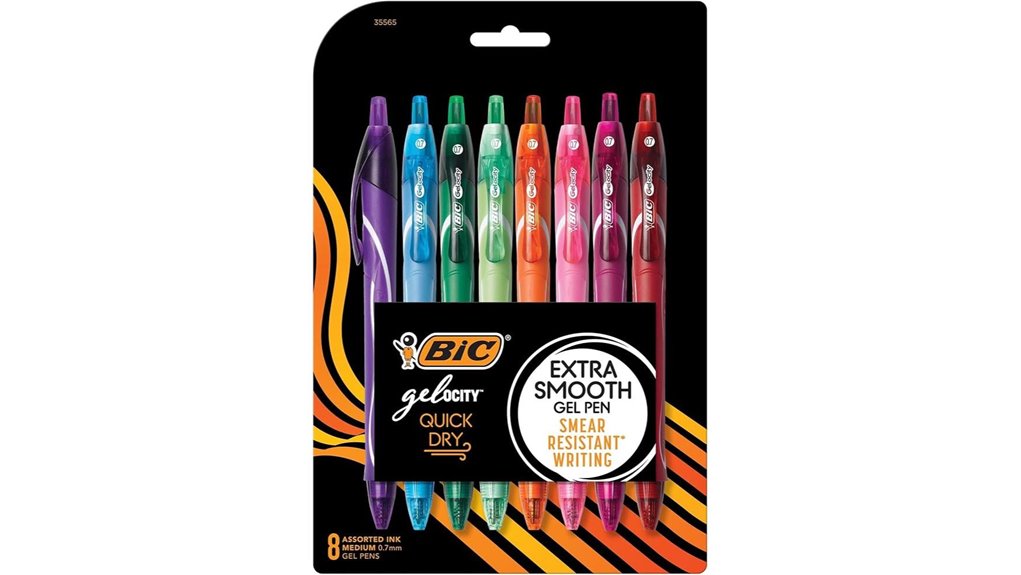 bic gelocity quick dry pens
