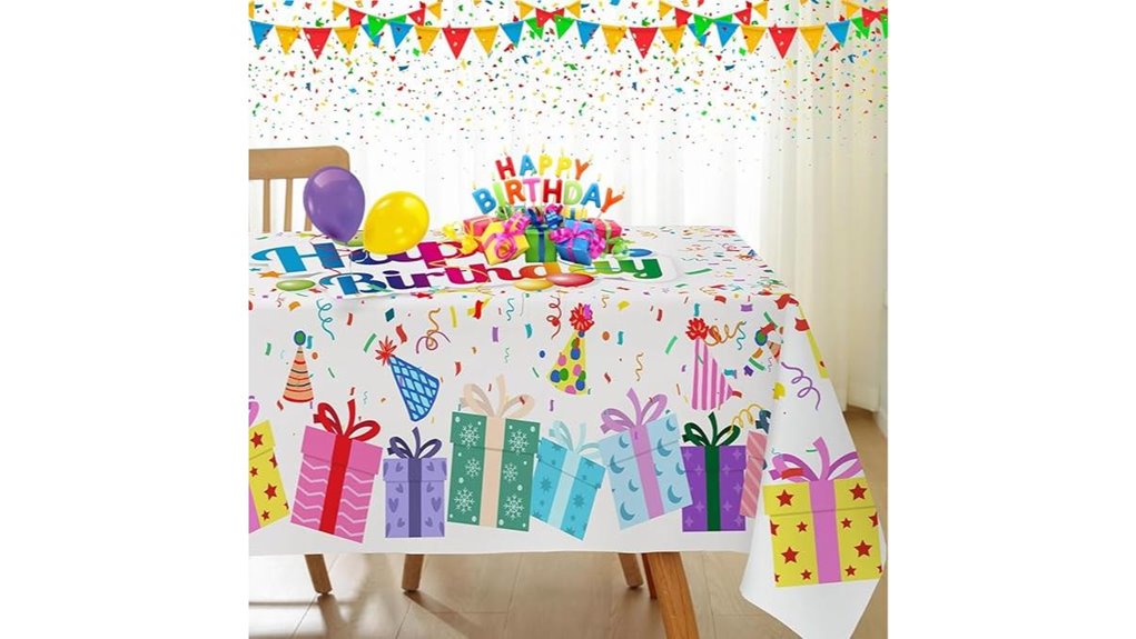 birthday rectangle tablecloth 52x70