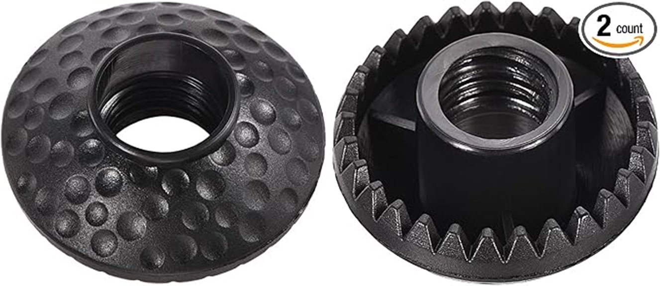 black 13mm trekking pole mudbaskets