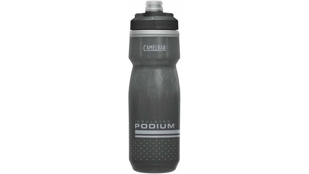 black 21oz insulated bike bottle