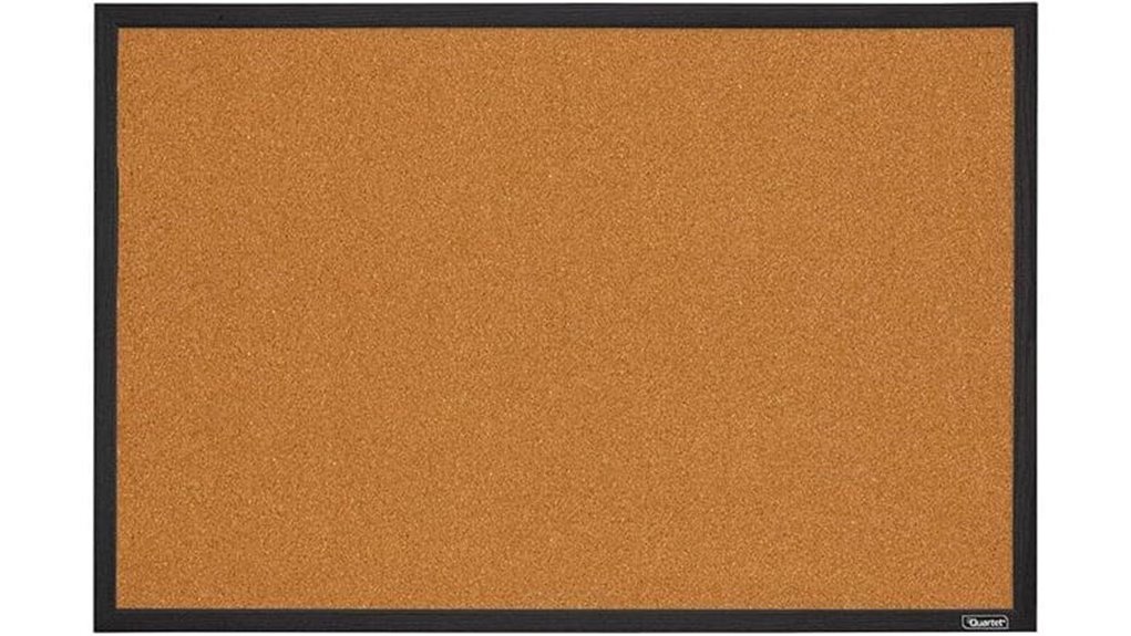 black 2x3 framed cork bulletin