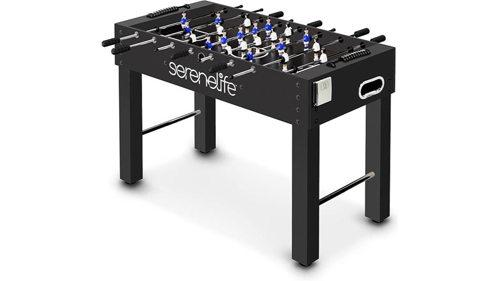 black 48 inch competition foosball table