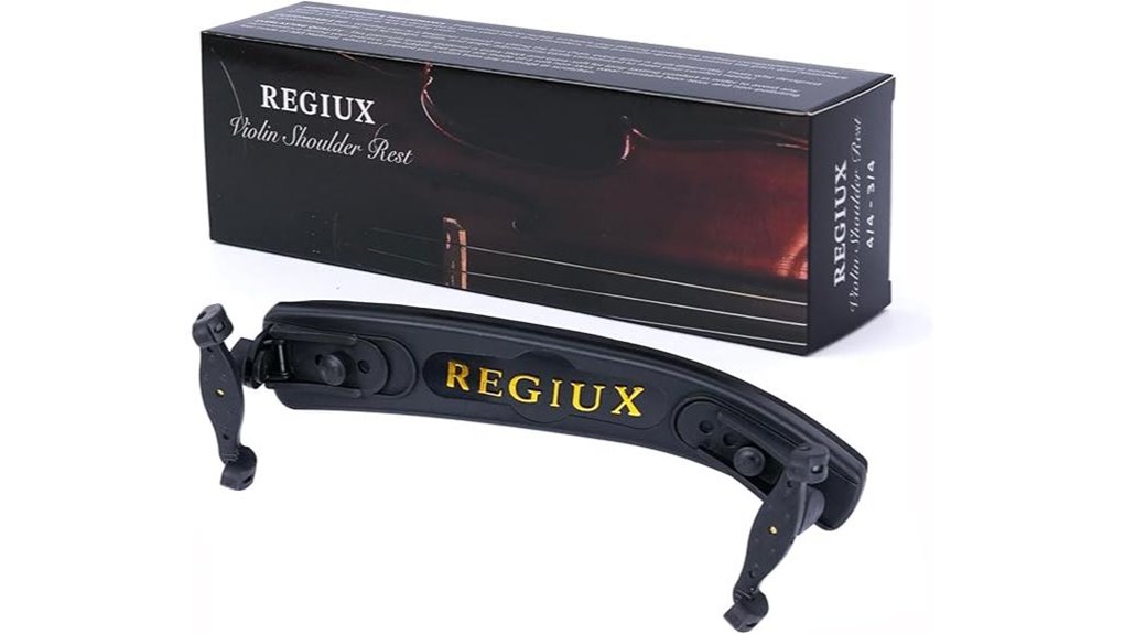 black adjustable violin shoulder rest