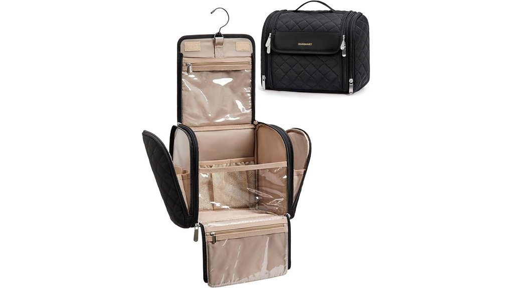 black bagsmart hanging makeup organizer