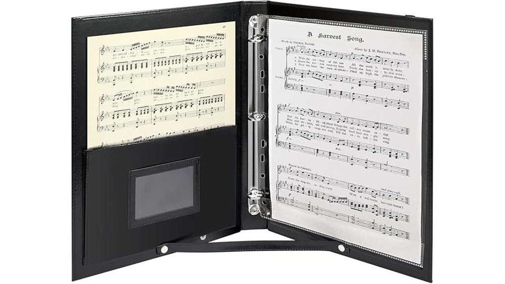 black choir music folder