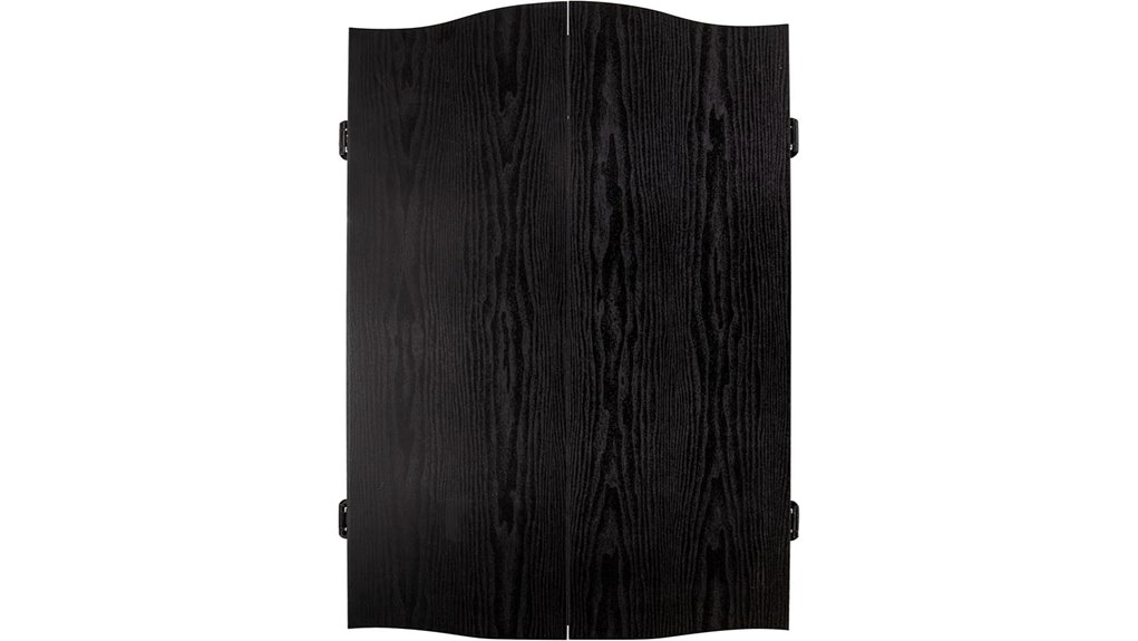 black cricketpro dartboard cabinet
