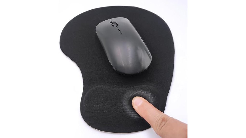 black ergonomic gel wrist rest