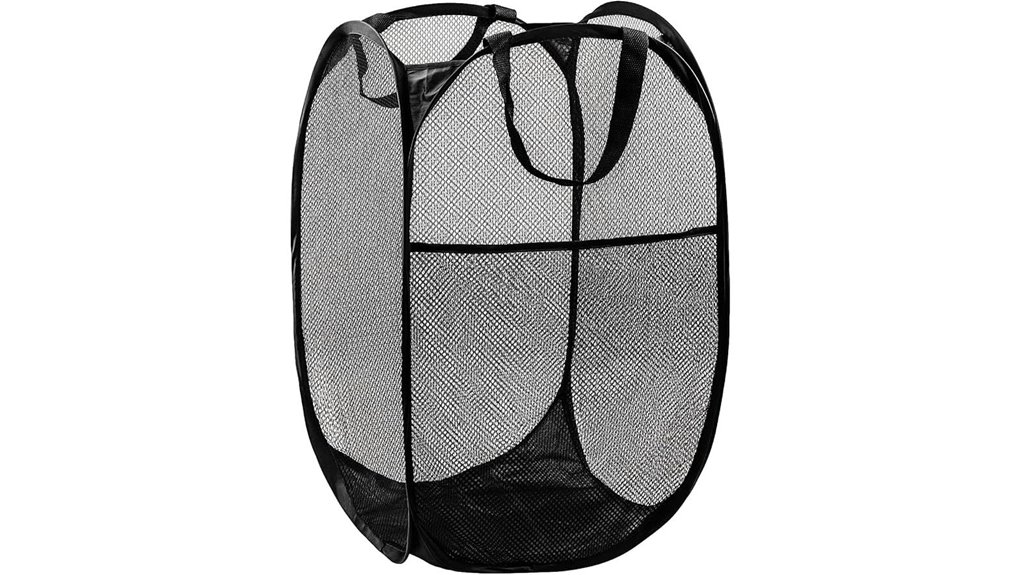 black foldable pop up hamper