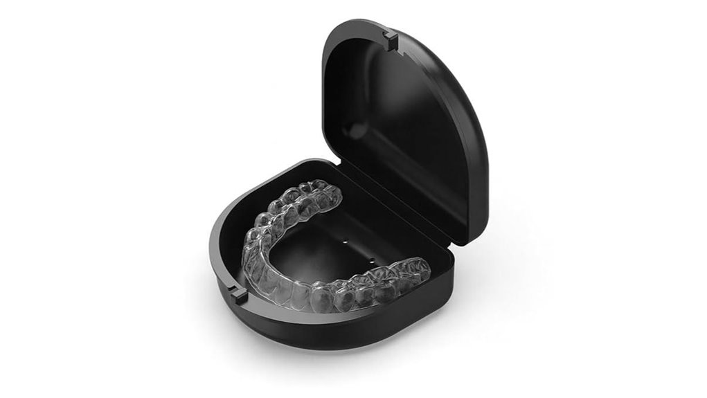 black invisalign compatible retainer case