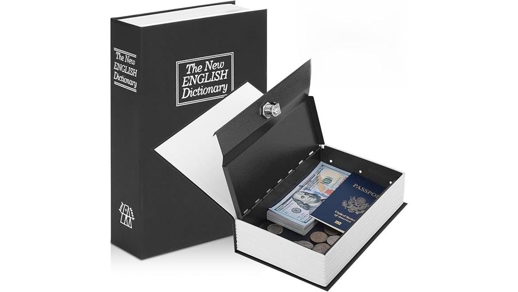 black kyodoled lockable book safe