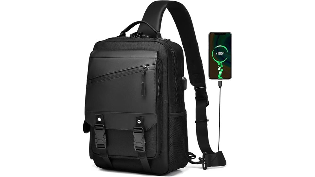 black leaper 13l crossbody messenger