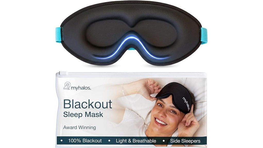 black myhalos 3d memory foam sleepmask