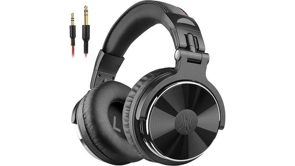 black oneodio over ear studio headphones