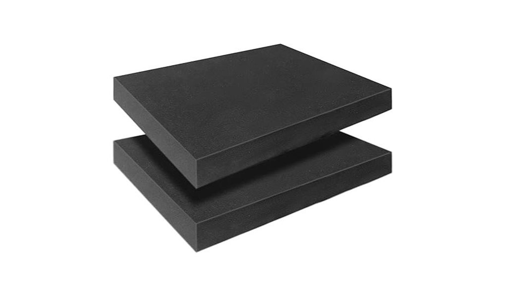black polyurethane foam inserts
