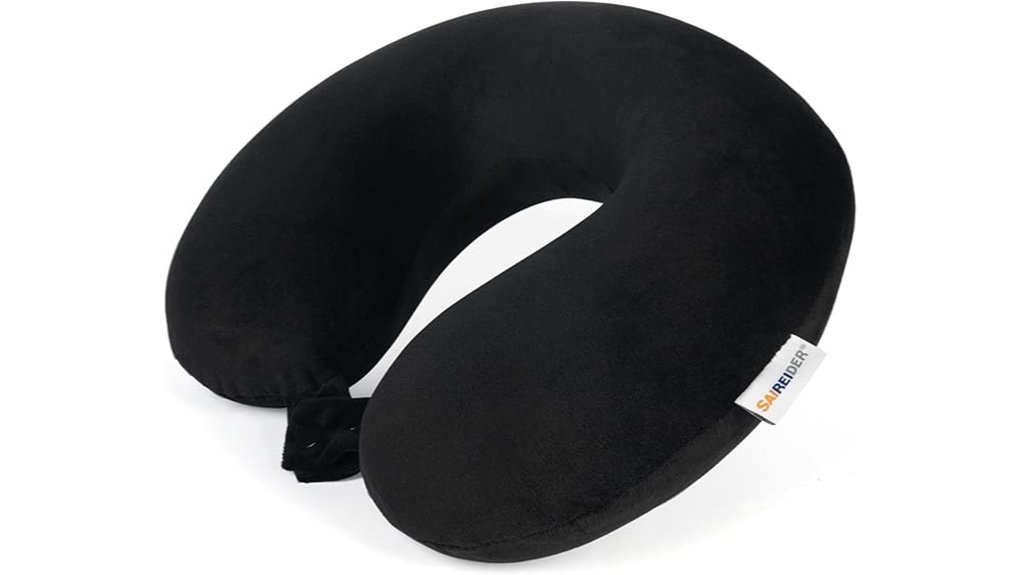 black saireider memory foam neck pillow