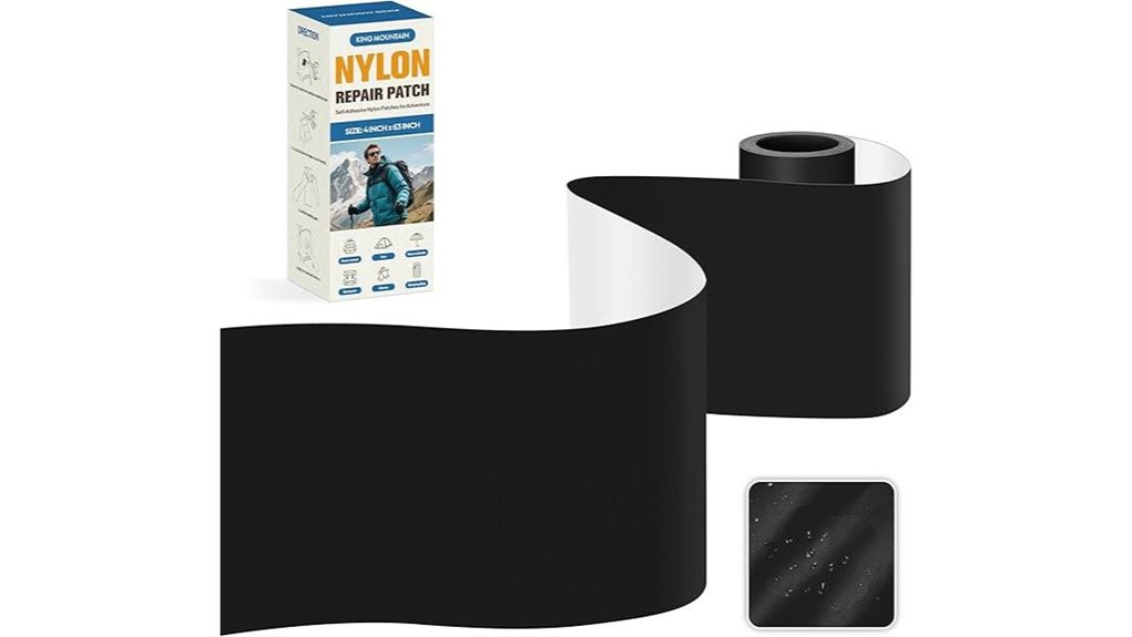 black self adhesive nylon repair tape
