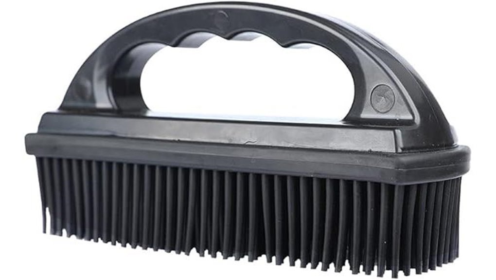 black silicone pet hair brush