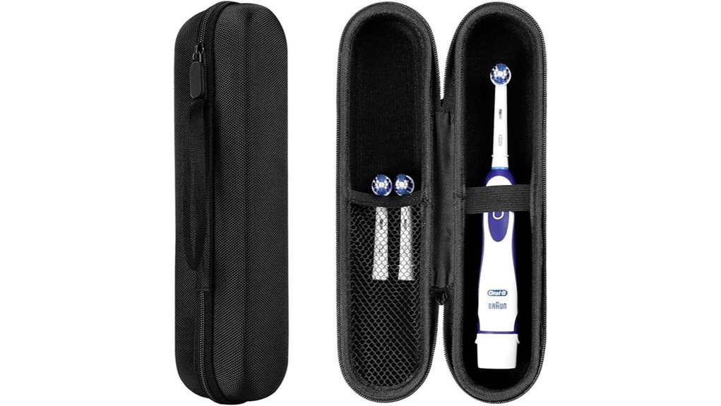 black travel electric toothbrush case