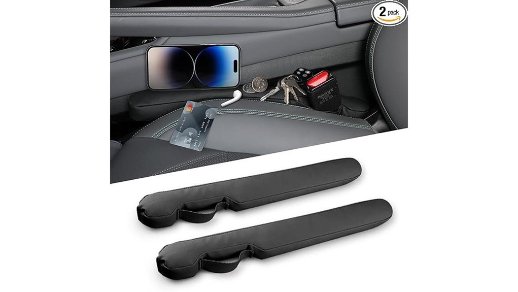 black universal car seat gap fillers