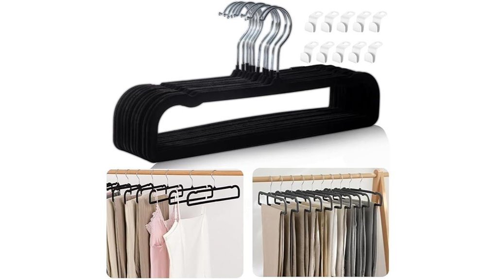 black velvet non slip hangers