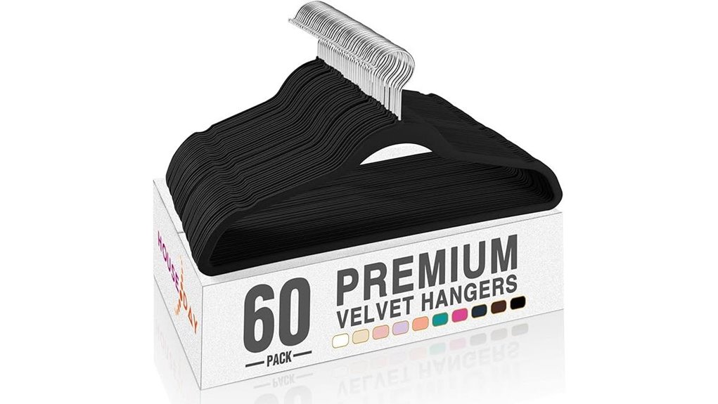 black velvet slim non slip hangers