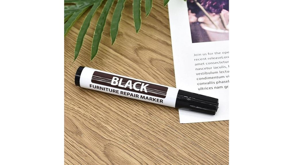black wood scratch repair marker