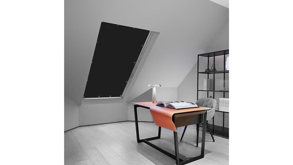 blackout skylight curtains with suction