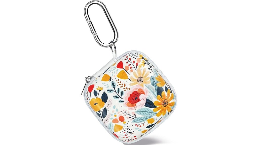 blooming floral eva earbud case