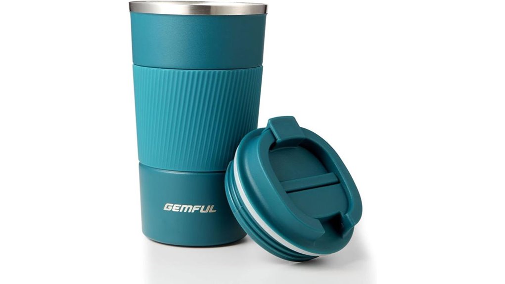 blue 17oz stainless travel mug